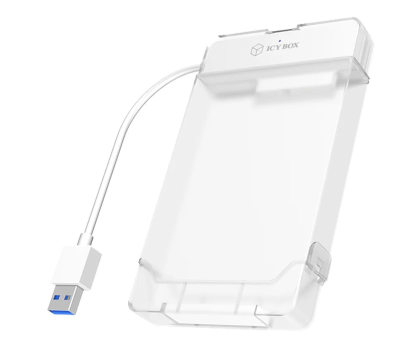 Akcesoria do dysków ICY BOX Obudowa do dysku 2.5" (USB 3.0, transparentny) IB-AC703-U3